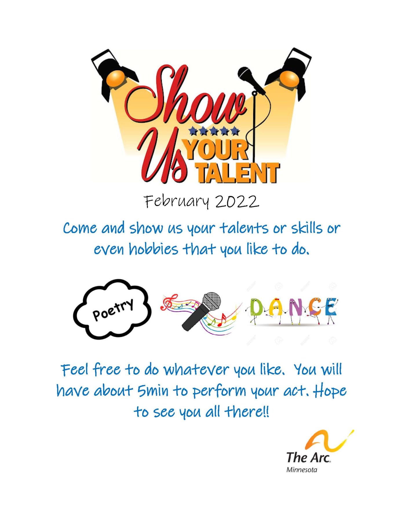 Show us your talent flyer!